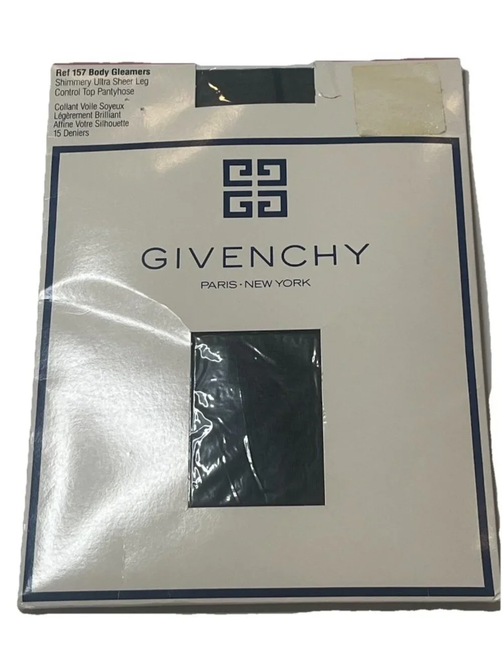 Vtg 1988 Givenchy Body Gleamers Control Top Pantyhose 15 Denier NOW Ref 157